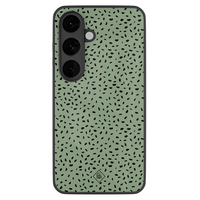Casimoda Samsung Galaxy S26 glazen hardcase - Green confetti