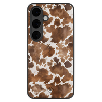Casimoda Samsung Galaxy S26 glazen hardcase - Koeienprint