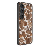 Casimoda Samsung Galaxy S26 glazen hardcase - Koeienprint