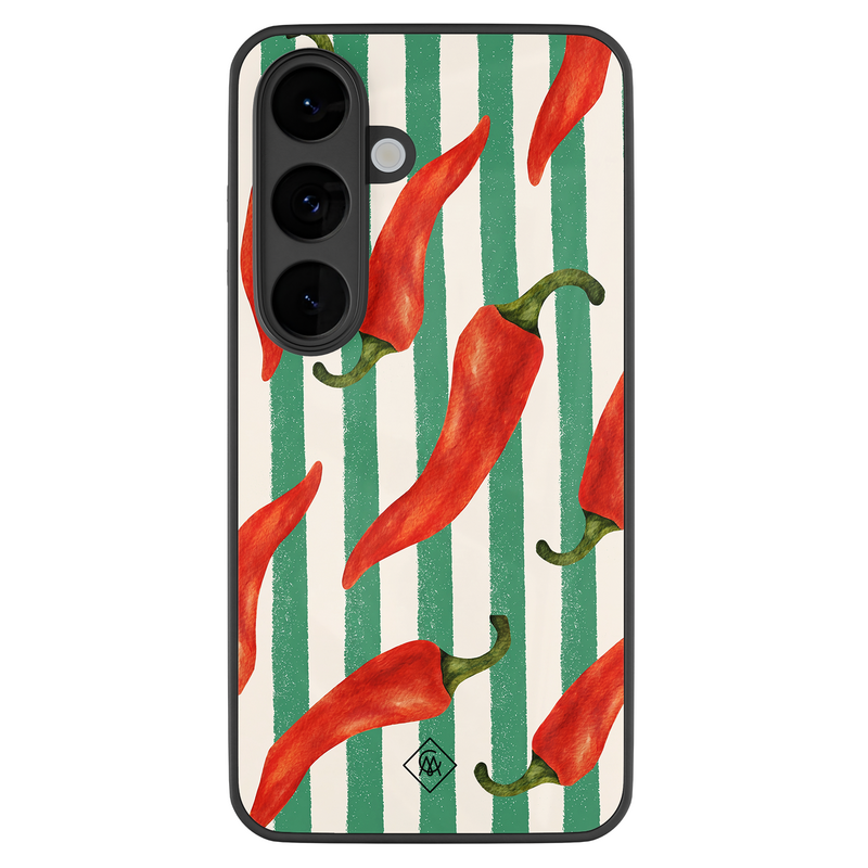 Casimoda Samsung Galaxy S26 glazen hardcase - Hot pepper vibes