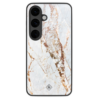 Casimoda Samsung Galaxy S26 glazen hardcase - Marmer goud