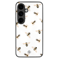 Casimoda Samsung Galaxy S26 glazen hardcase - Bee happy
