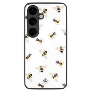 Casimoda Samsung Galaxy S26 glazen hardcase - Bee happy