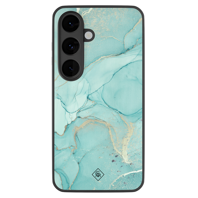 Casimoda Samsung Galaxy S26 glazen hardcase - Touch of mint