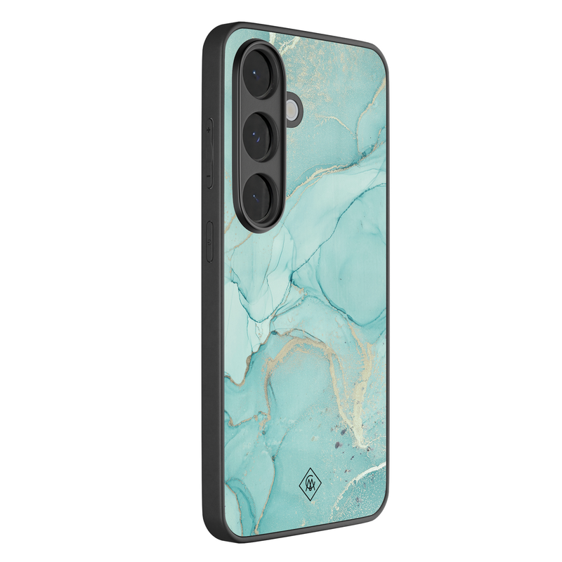 Casimoda Samsung Galaxy S26 glazen hardcase - Touch of mint