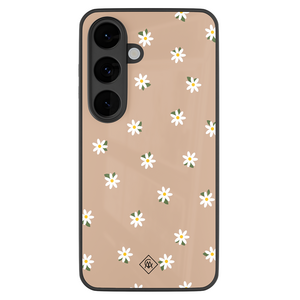 Casimoda Samsung Galaxy S26 glazen hardcase - Sweet daisies