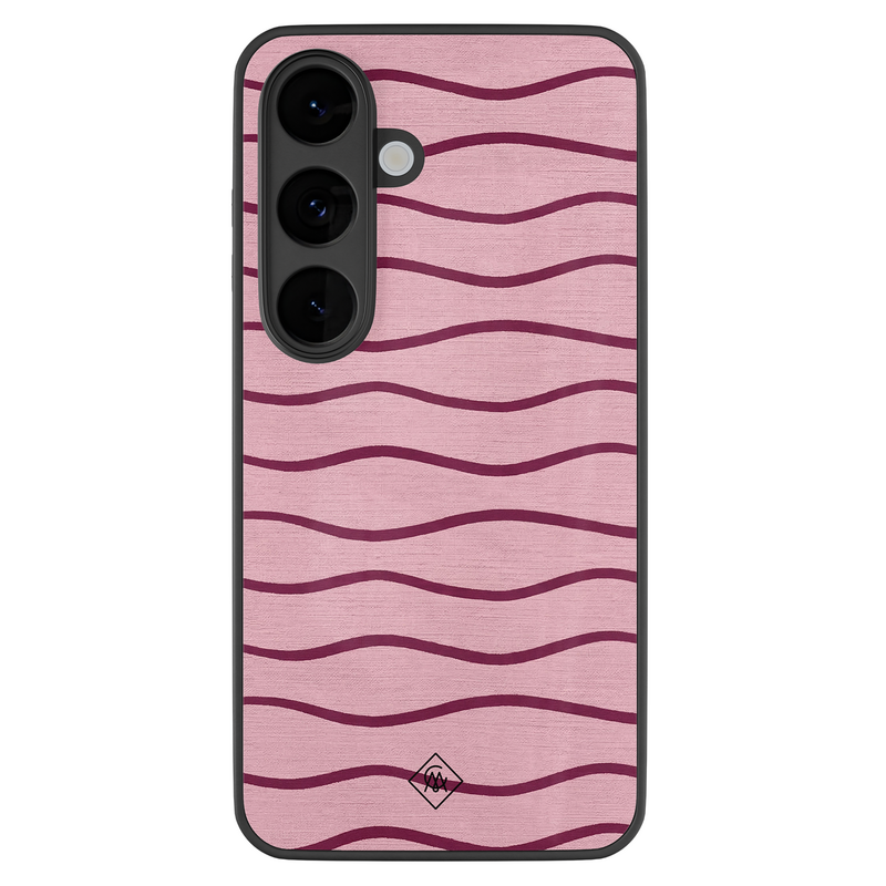 Casimoda Samsung Galaxy S26 glazen hardcase - Soft stripes