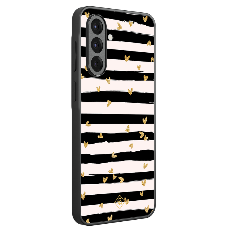 Casimoda Samsung Galaxy A37 hoesje - Hart streepjes
