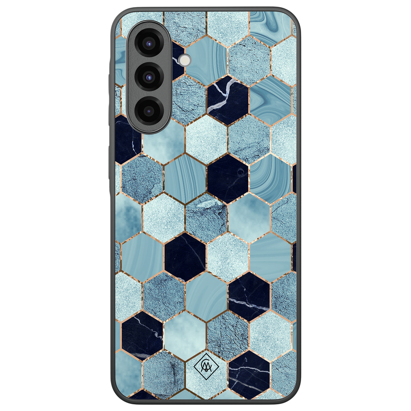 Casimoda Samsung Galaxy A37 hoesje - Blue cubes