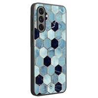 Casimoda Samsung Galaxy A37 hoesje - Blue cubes