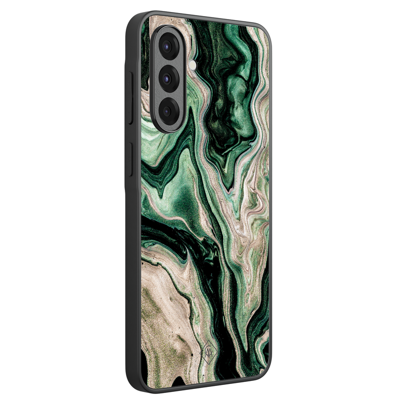Casimoda Samsung Galaxy A37 hoesje - Green waves