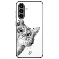 Casimoda Samsung Galaxy A37 hoesje - Peekaboo kat