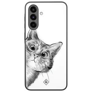 Casimoda Samsung Galaxy A37 hoesje - Peekaboo kat