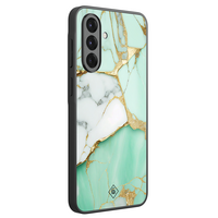 Casimoda Samsung Galaxy A37 hoesje - Marmer mint goud