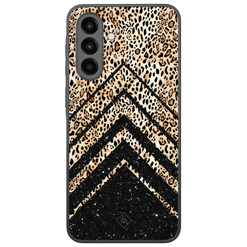 Casimoda Samsung Galaxy A37 hoesje - Chevron luipaard