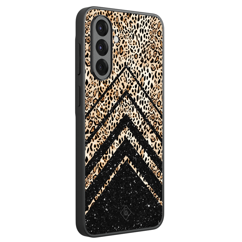 Casimoda Samsung Galaxy A37 hoesje - Chevron luipaard