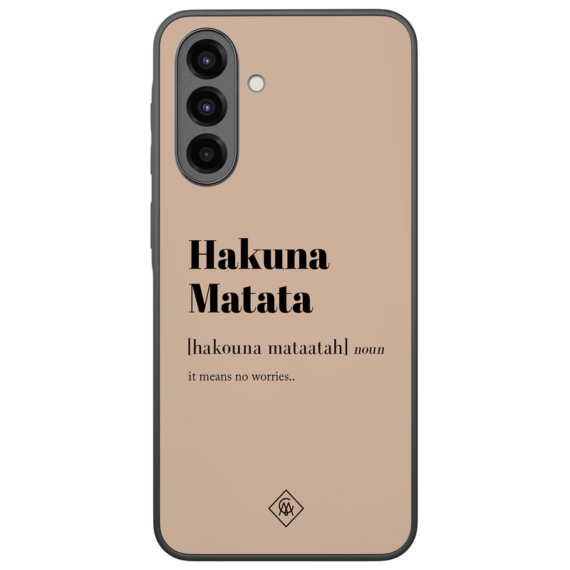 Casimoda Samsung Galaxy A37 hoesje - Hakuna matata
