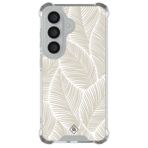 Casimoda Samsung Galaxy S26 Plus shockproof hoesje - Palmy leaves beige
