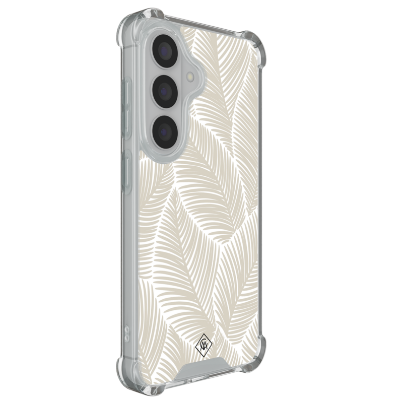 Casimoda Samsung Galaxy S26 Plus shockproof hoesje - Palmy leaves beige