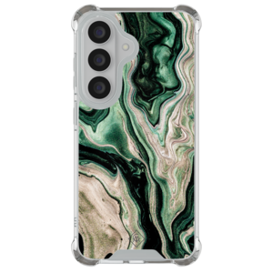Casimoda Samsung Galaxy S26 Plus shockproof hoesje - Green waves