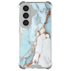 Casimoda Samsung Galaxy S26 Plus shockproof hoesje - Marmer lichtblauw