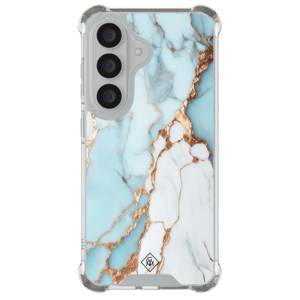 Casimoda Samsung Galaxy S26 Plus shockproof hoesje - Marmer lichtblauw