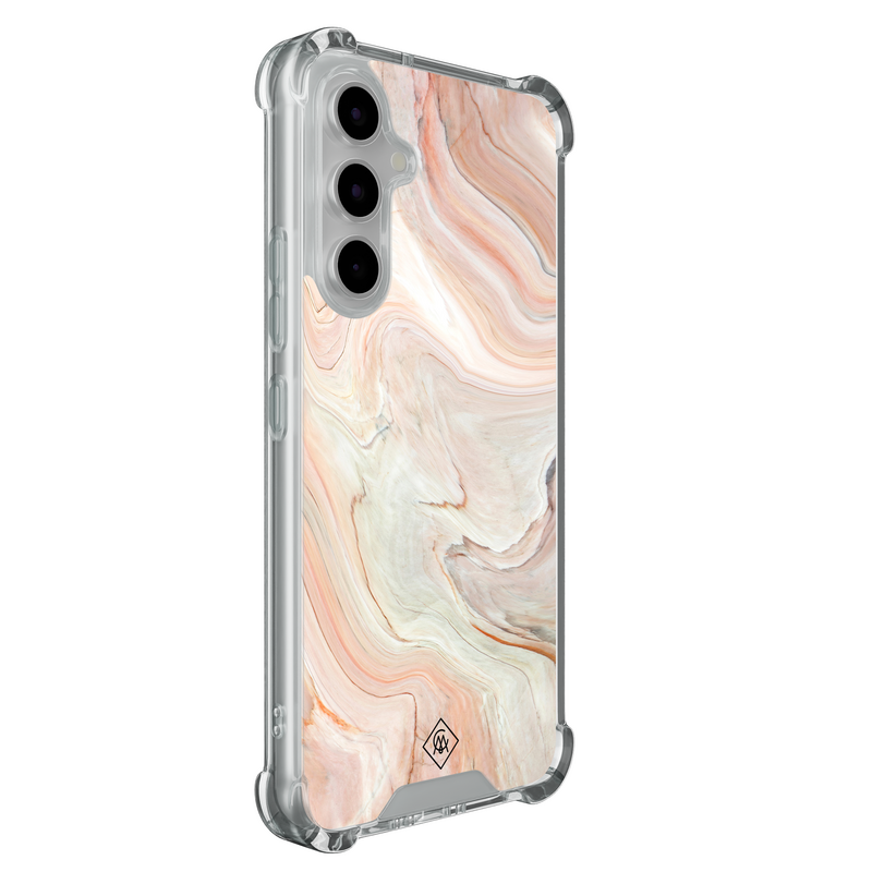 Casimoda Samsung Galaxy A55 shockproof hoesje - Marmer waves