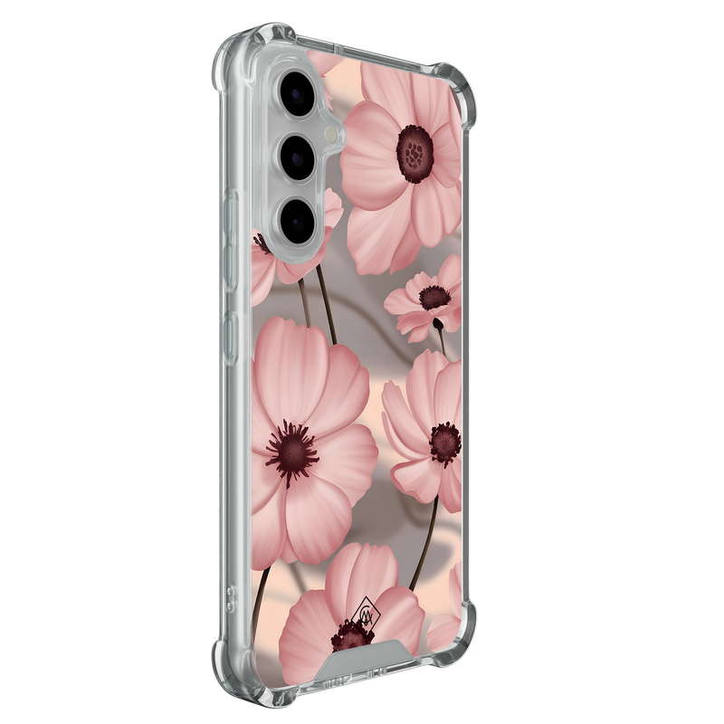 Casimoda Samsung Galaxy A55 shockproof hoesje - Soft bloom pink