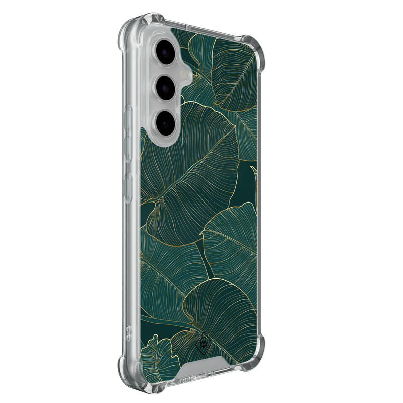 Casimoda Samsung Galaxy A55 shockproof hoesje - Monstera leaves