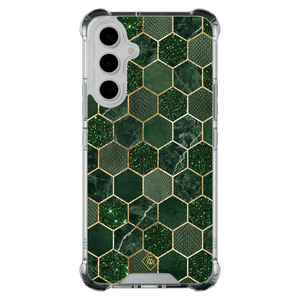 Casimoda Samsung Galaxy A55 shockproof hoesje - Kubus groen