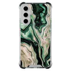 Casimoda Samsung Galaxy A55 shockproof hoesje - Green waves