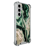 Casimoda Samsung Galaxy A55 shockproof hoesje - Green waves