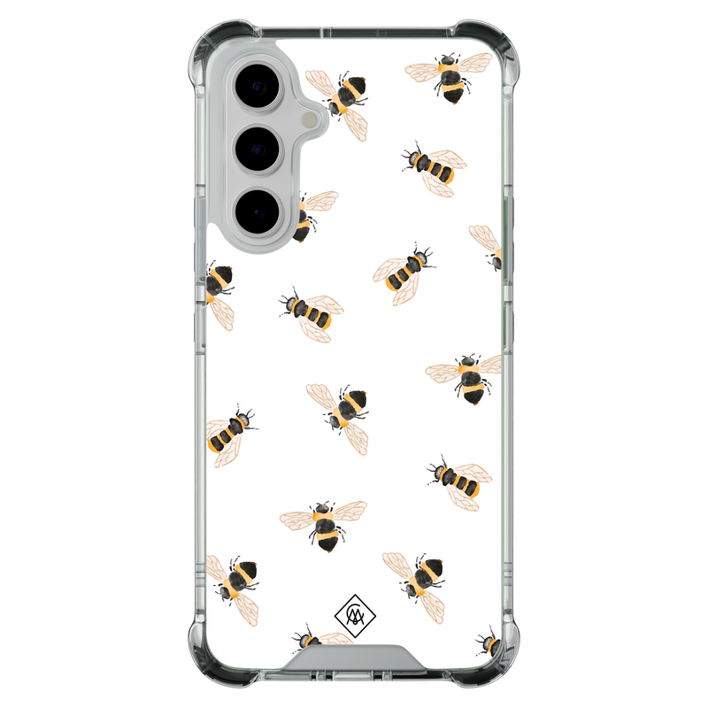Casimoda Samsung Galaxy A55 shockproof hoesje - Bee happy