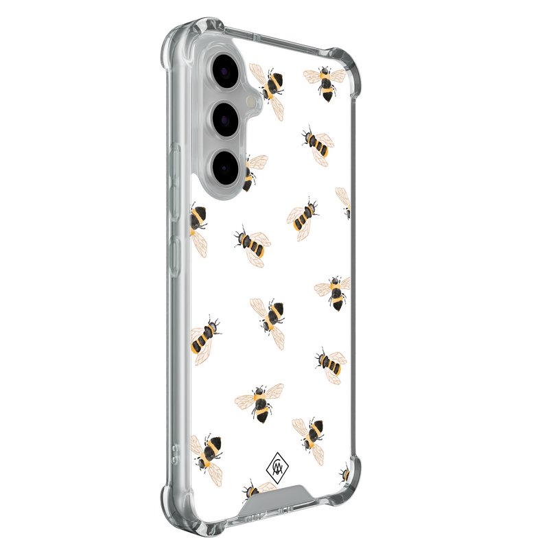 Casimoda Samsung Galaxy A55 shockproof hoesje - Bee happy