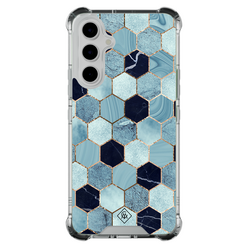 Casimoda Samsung Galaxy A55 shockproof hoesje - Blue cubes