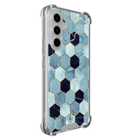 Casimoda Samsung Galaxy A55 shockproof hoesje - Blue cubes