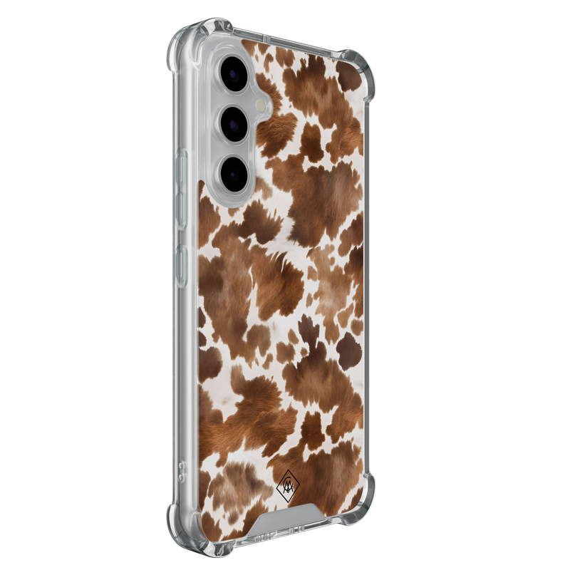 Casimoda Samsung Galaxy A55 shockproof hoesje - Koeienprint