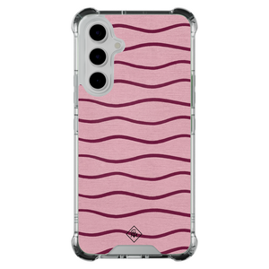 Casimoda Samsung Galaxy A55 shockproof hoesje - Soft stripes