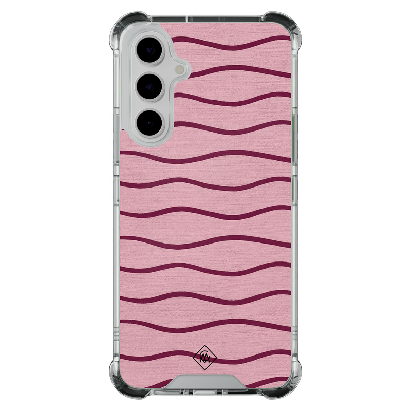 Casimoda Samsung Galaxy A55 shockproof hoesje - Soft stripes