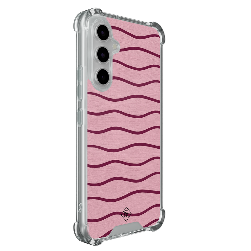 Casimoda Samsung Galaxy A55 shockproof hoesje - Soft stripes