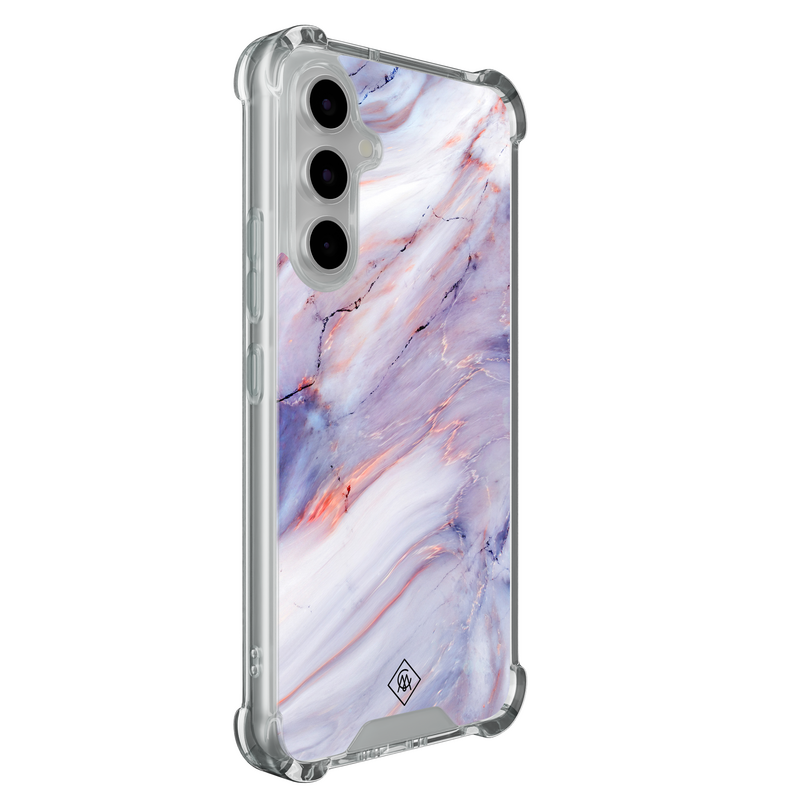 Casimoda Samsung Galaxy A55 shockproof hoesje - Marmer paars