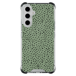 Casimoda Samsung Galaxy A55 shockproof hoesje - Green confetti