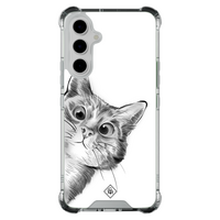 Casimoda Samsung Galaxy A55 shockproof hoesje - Kat kiekeboe