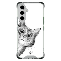 Casimoda Samsung Galaxy A55 shockproof hoesje - Kat kiekeboe