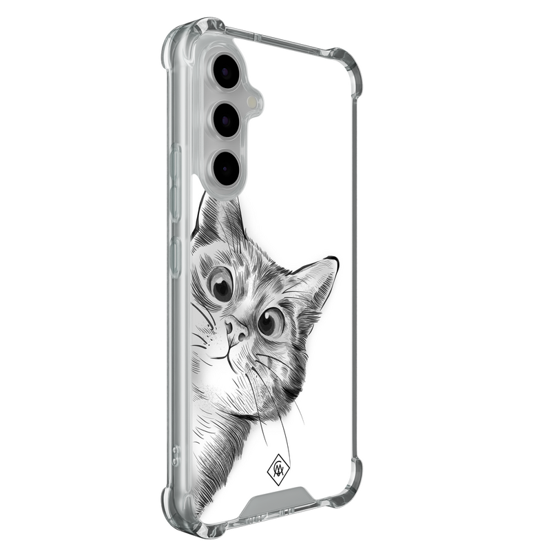 Casimoda Samsung Galaxy A55 shockproof hoesje - Kat kiekeboe