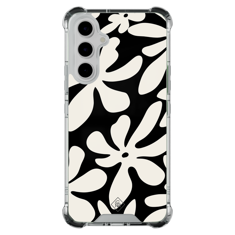 Casimoda Samsung Galaxy A55 shockproof hoesje - Noir bloom