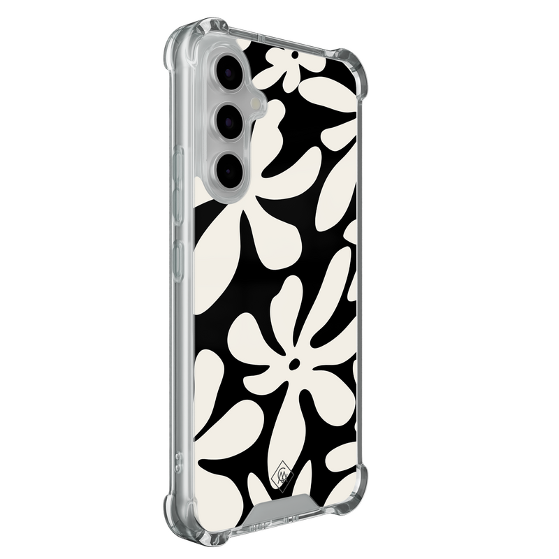 Casimoda Samsung Galaxy A55 shockproof hoesje - Noir bloom