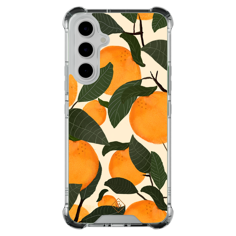 Casimoda Samsung Galaxy A55 shockproof hoesje - Orange garden