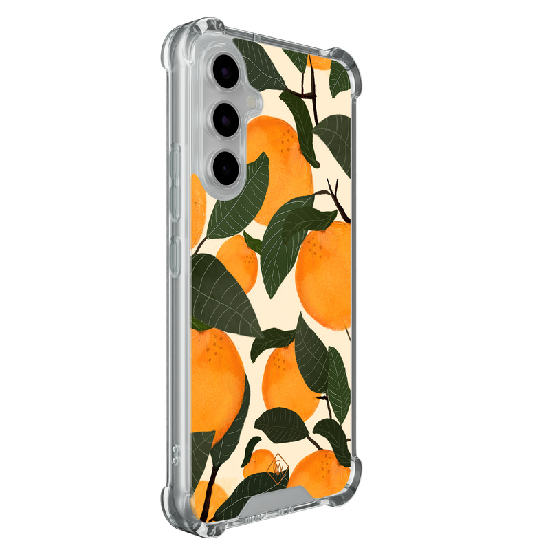 Casimoda Samsung Galaxy A55 shockproof hoesje - Orange garden