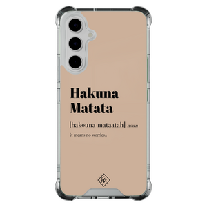 Casimoda Samsung Galaxy A55 shockproof hoesje - Hakuna matata